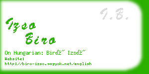 izso biro business card